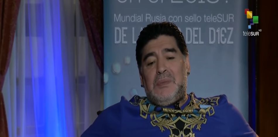 En una entrevista con Telesur, Maradona le dijo "Chirolita" a Donald Trump y le volvieron a denegar la visa. (Youtube).