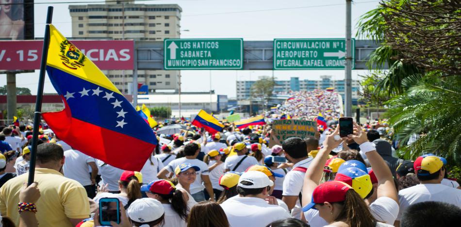 Marcha de la oposición venezolana en Maracaibo (Wikimedia)