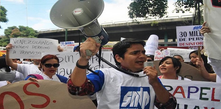 Marco Ruiz, presidente del Sindicato Nacional de los Trabajadores de la Prensa en Venezuela, aseguró que el Gobierno tiene más de un año sin asignar papel al diario el Carabobeño. (Alianza de Noticias)