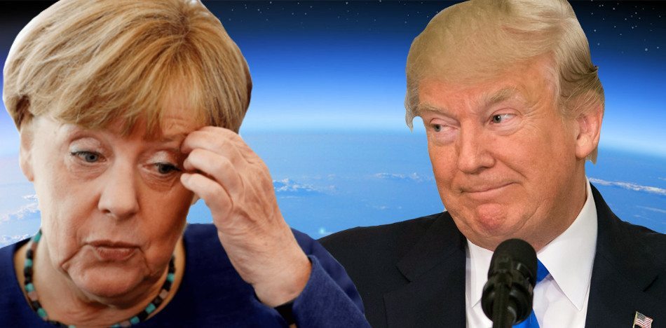 Angela Merkel pasó de reprochar a Trump por su falta de compromiso con el cambio climático, ahora lo hace por ventaja política. (FotoMontaje)
