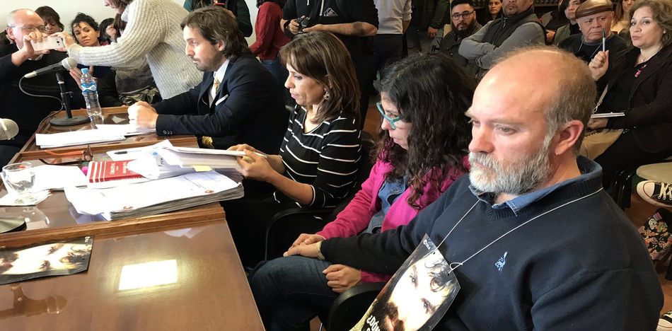 El hermano de Santiago en la audiencia donde solicitó que el juez Otranto sea removido. (Twitter)