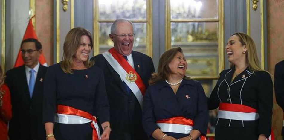 Cayetana Aljovín, Ana María Choquehuanca y Fiorella Molinelli, son las tres nuevas ministras del Gabinete de PPK.(Twitter)