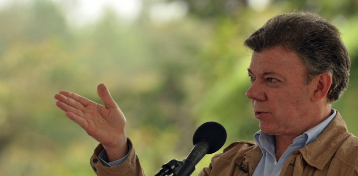 El presidente Santos buscó la forma de convencer a los electores para que votaran 'sí' a través de sus declaraciones (YouTube)