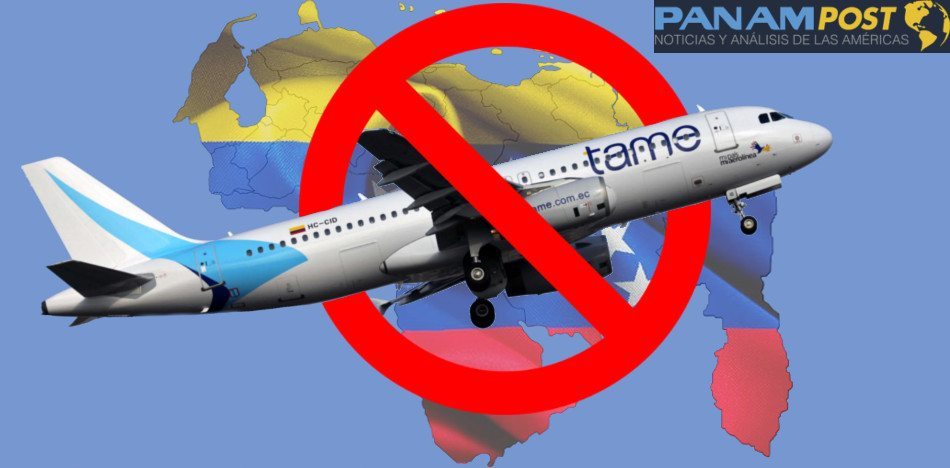 La aerolínea suspendió sus vuelos entre Carcas, Bogotá y Quito