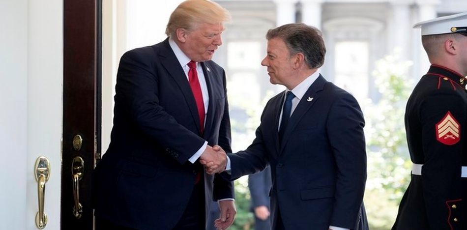 El presidente de Colombia Juan Manuel Santos se reunirá este lunes en la ciudad de Nueva York con el presidente Donald Trump y otros mandatarios de la región para hablar sobre Venezuela. (Twitter)