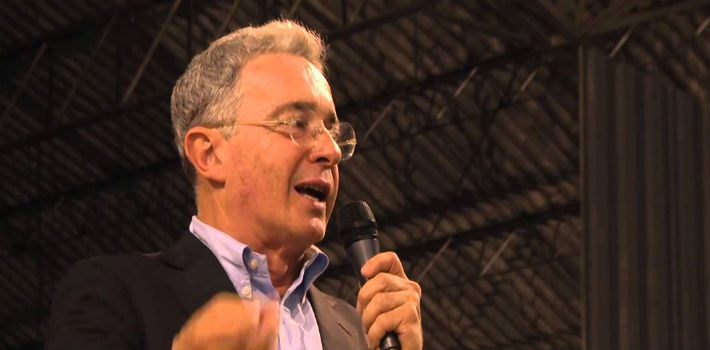 El Senador Álvaro Uribe, ha sido uno de los principales opositores al proceso de paz en Colombia (YouTube)