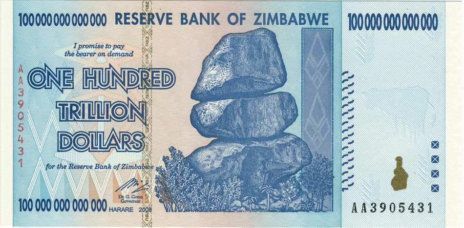 El valor del dólar de Zimbabwe se desplomó durante la primer década del siglo XXI (Wikimedia)