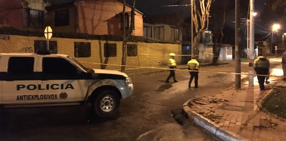 Un nuevo ataque con explosivos en Bogotá se registró esta madrugada del 30 de diciembre en Bogotá (Twitter)
