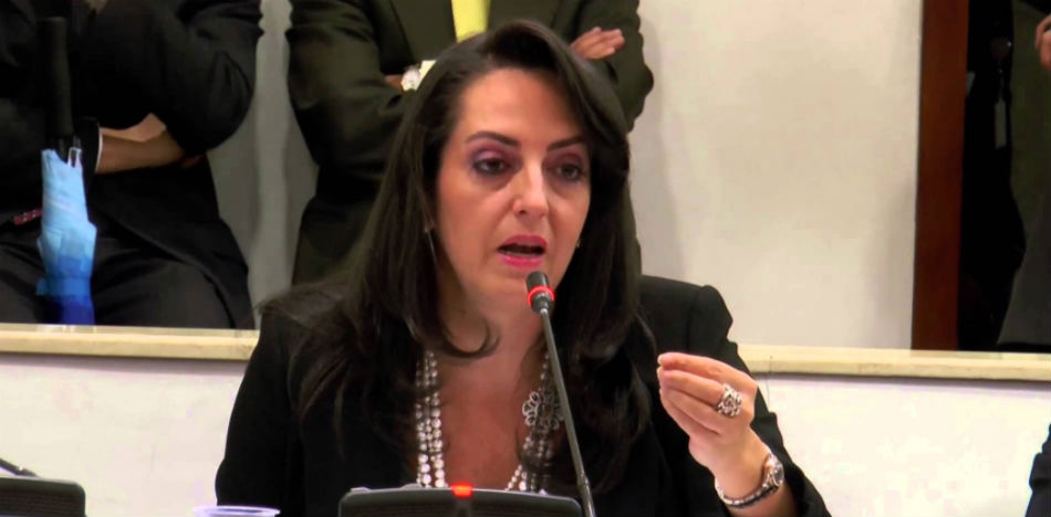 La representante María Fernanda Cabal es una de las más polémicas del Congreso colombiano (YouTube)