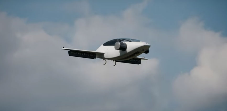 Lisium ya logró construir y testear un carro volador que despega y aterriza verticalmente (YouTube)