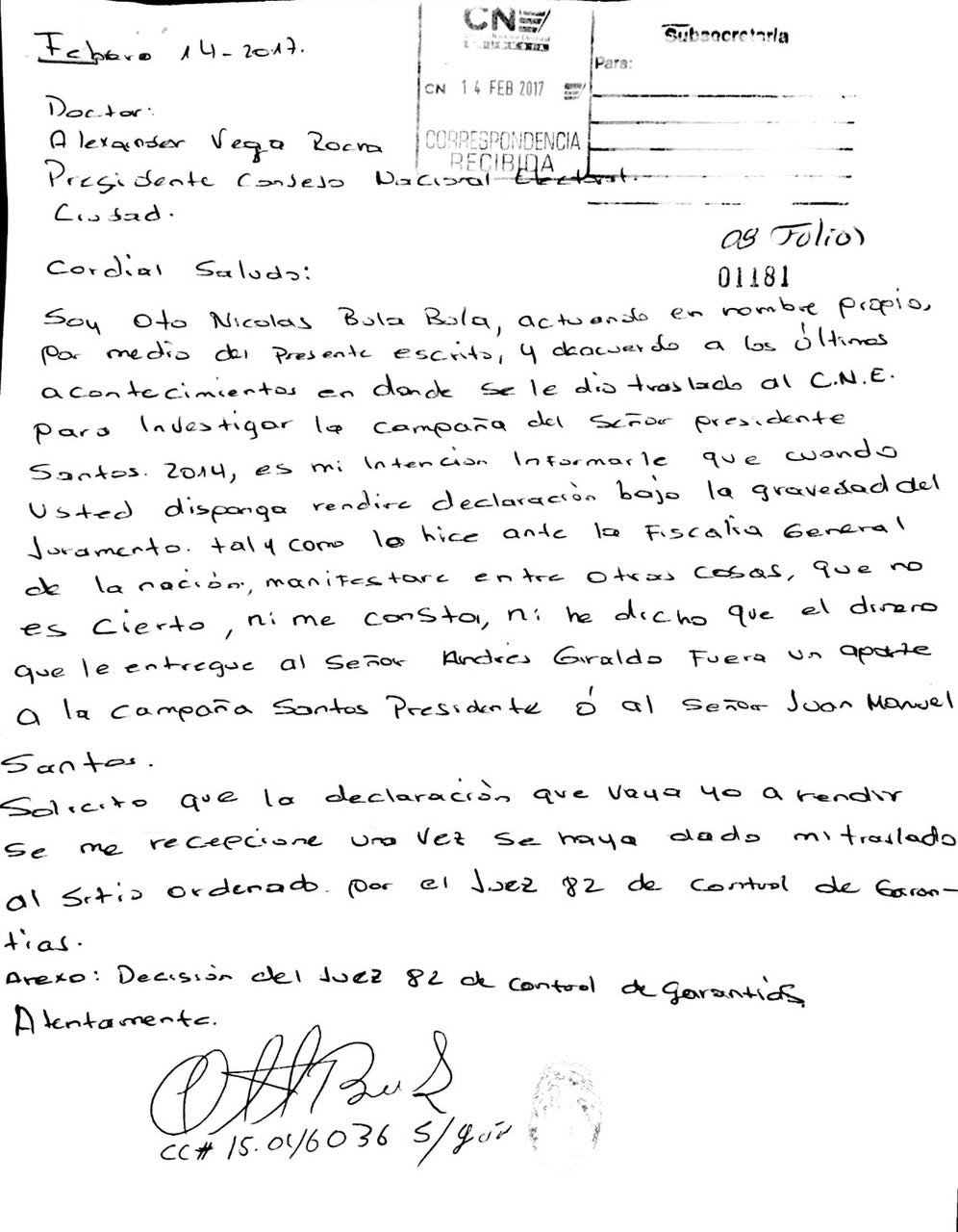 Carta Otto Bula