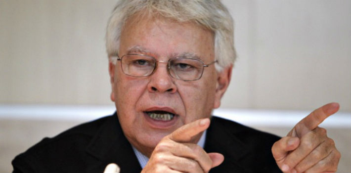 Felipe González reiteró su llamado al diálogo entre la oposición venezolana y el Gobierno de Nicolás Maduro (Katarazan)