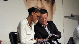 La candidata a presidente Marina Silva junto con su compañero de fórmula, Beto Albuquerque. (Prensa Marina Silva).