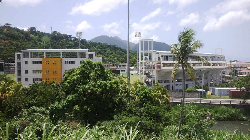 El estadio BitDrop en Dominica.