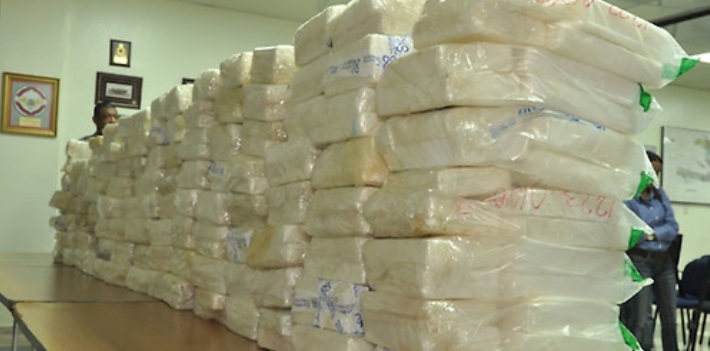 En total fueron decomisados 350 kg. de cocaína procedentes de Venezuela. (Acento)
