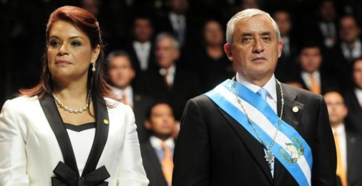 Baldetti y Pérez Molina en el mejor momento de su poder. Hoy, ella está presa, y el mandatario tiene un pie en la cárcel. (El Venezolano Houston)