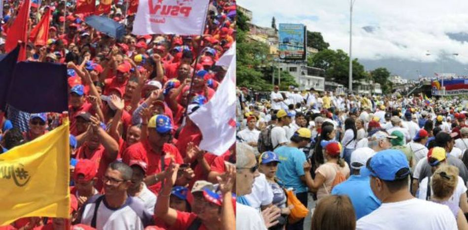 Venezuela: crónica de dos marchas enfrentadas en la era de Twitter ...