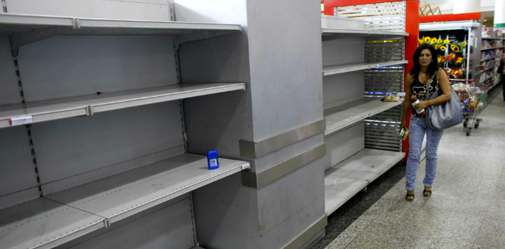 Las escasez en Venezuela alcanza niveles de hasta 90% en algunos rubros de alimentos y de productos de aseo personal. (