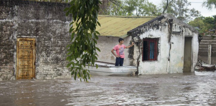 La provincia Entre Ríos es la más afectada por las inundaciones en el litoral argentino (Infobae)