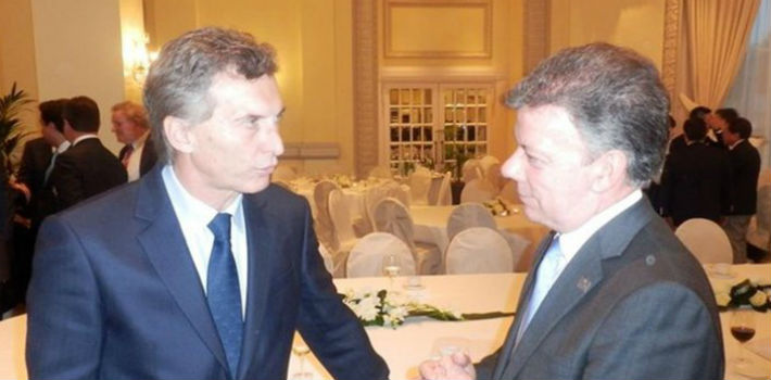 El presidente de Argentina Mauricio Macr realizará una visita de Estado a Colombia en la que se reunirá con su par Juan Manuel Santos (Infobae)