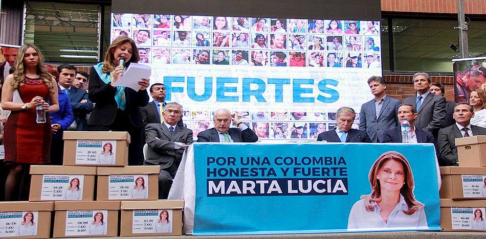 En una hipotética consulta interpartidista, Marta Lucia Ramírez se impone con un 22%. (Twitter)