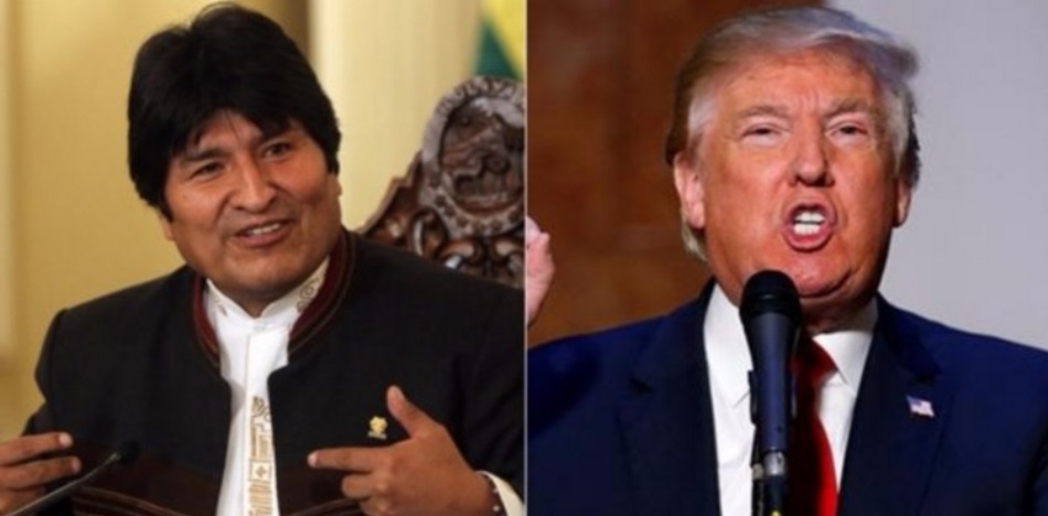 Morales: "Trump pide incrementar el presupuesto militar para intervenir y saquear países a nombre de la libertad, traer muerte y miseria a los pueblos" (Twitter)