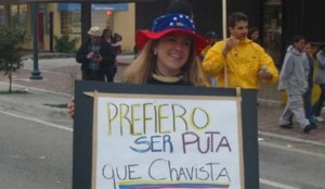 Una pancarta que se hizo muy popular en las protestas contra el chavismo. (Invision)