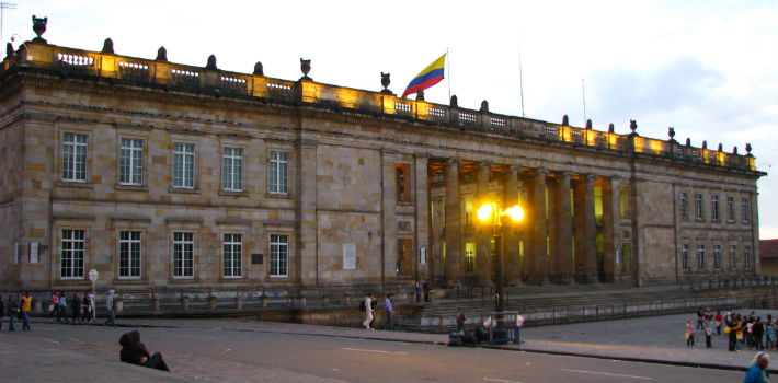 Capitolio Naciona, sede del Congreso colombiano, lugar en el que se debatirá la reforma tributaria y el presupuesto 2017 (Wikimedia)