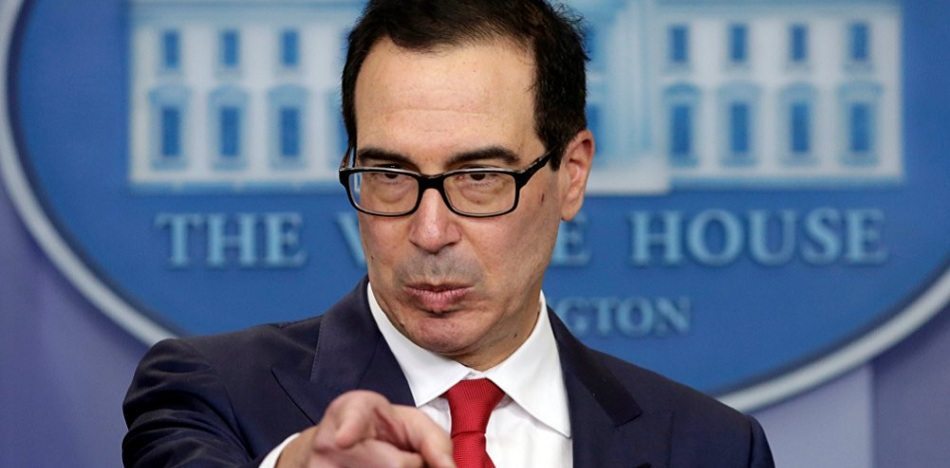 Steven Mnuchin: "Mantendremos nuestros esfuerzos para sancionar a los funcionarios de Gobierno que son cómplices con los intentos de Maduro de socavar la democracia" (Twitter)