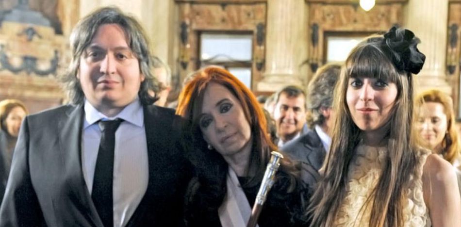 En la causa "Los Sauces" están también complicados judicialmente los hijos del matrimonio Kirchner. (Twitter)